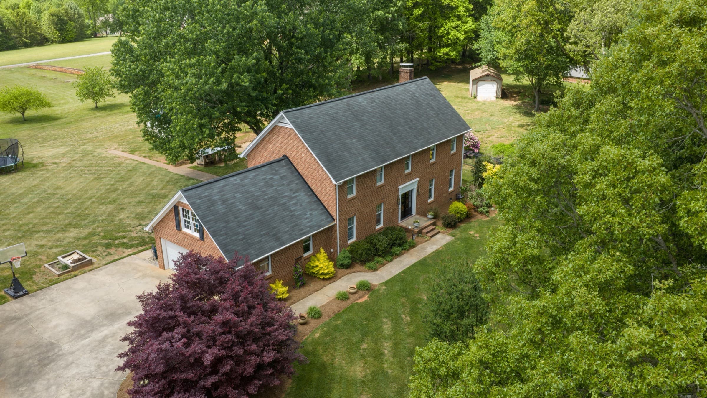 Aerial drone real estate photography