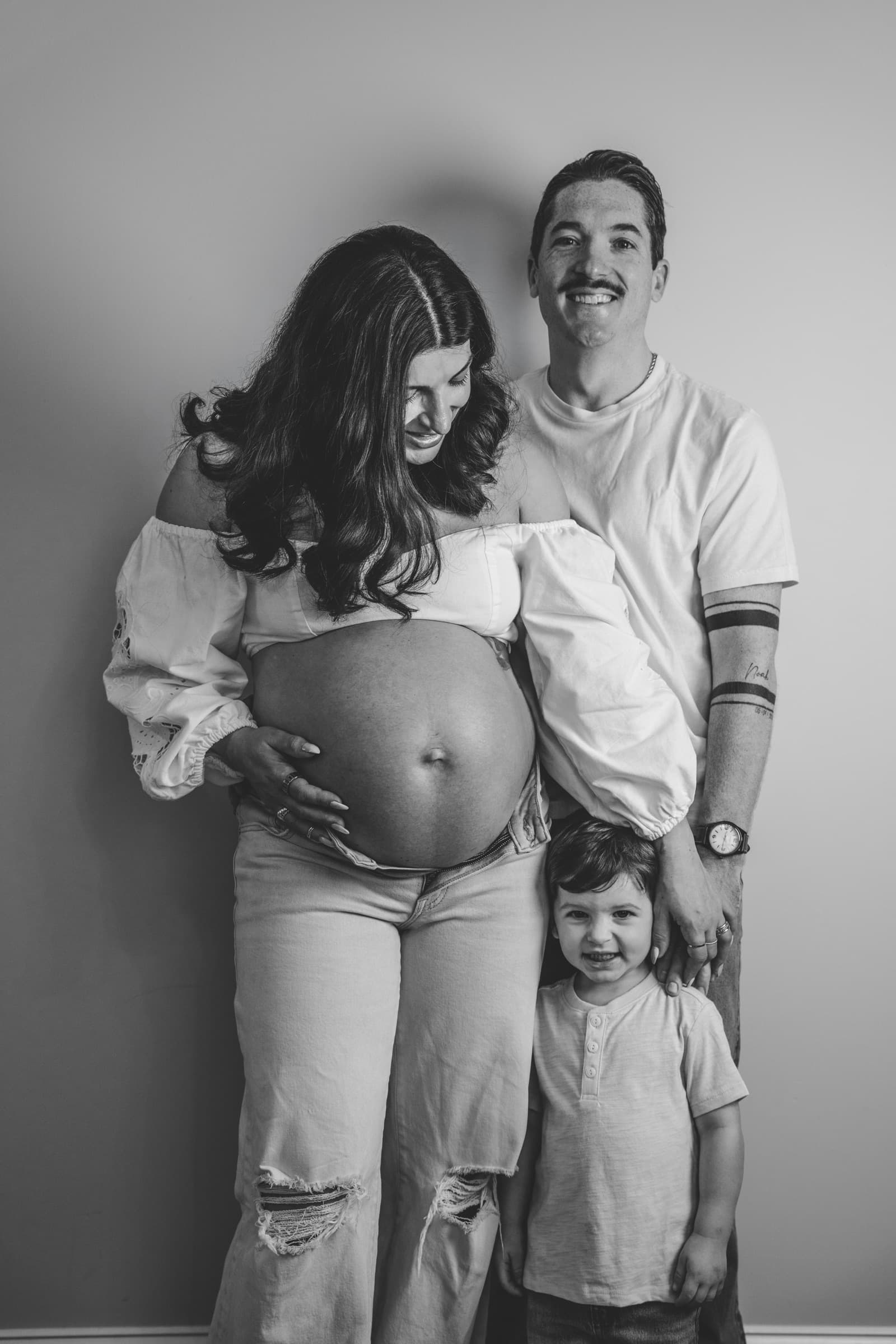 Studio maternity portrait