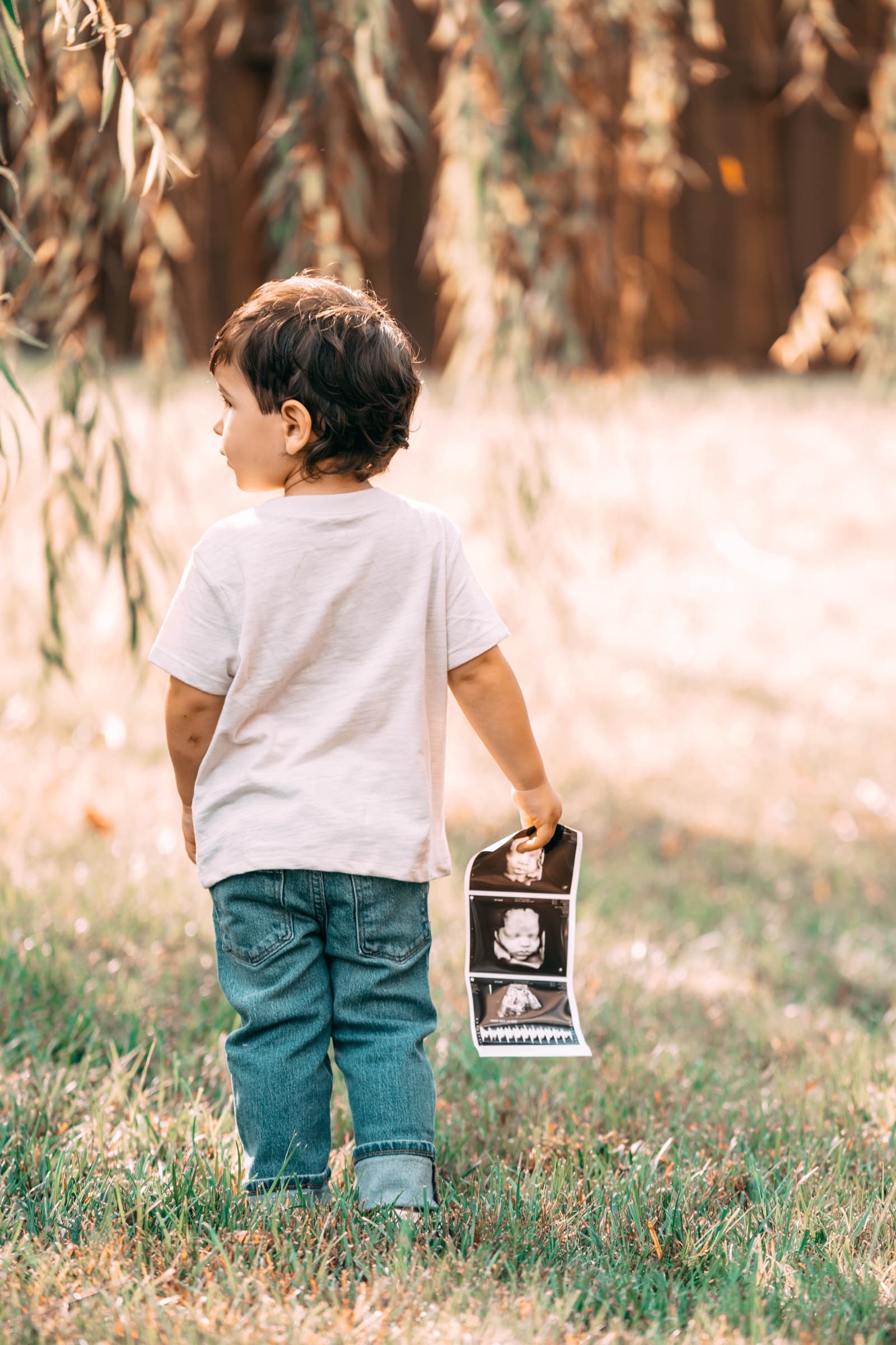 Maternity announcement portrait